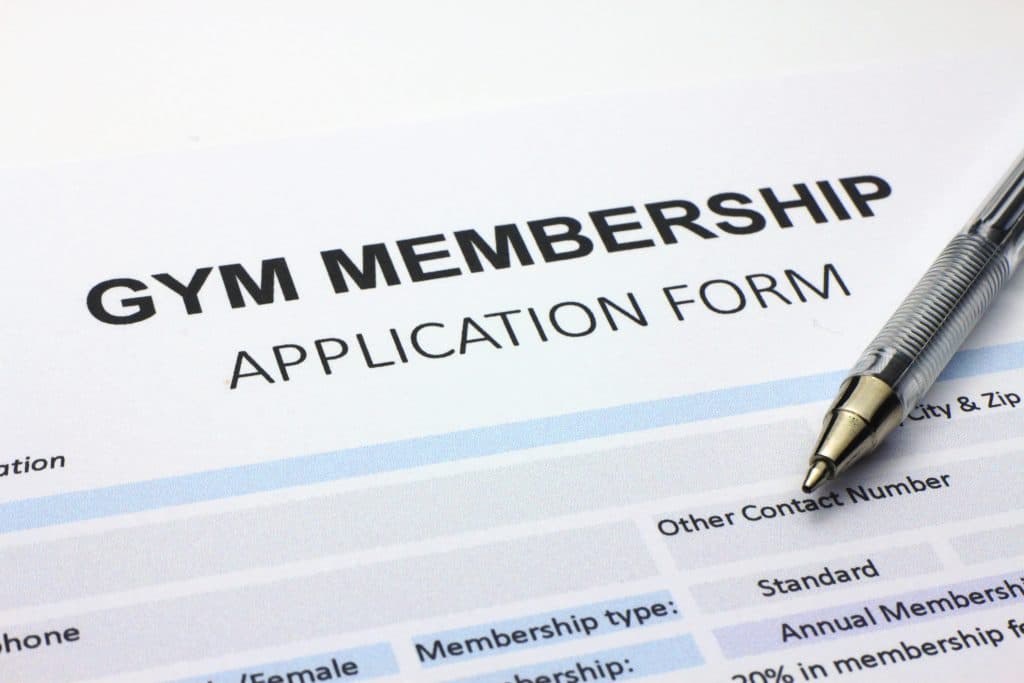 A gym membership application