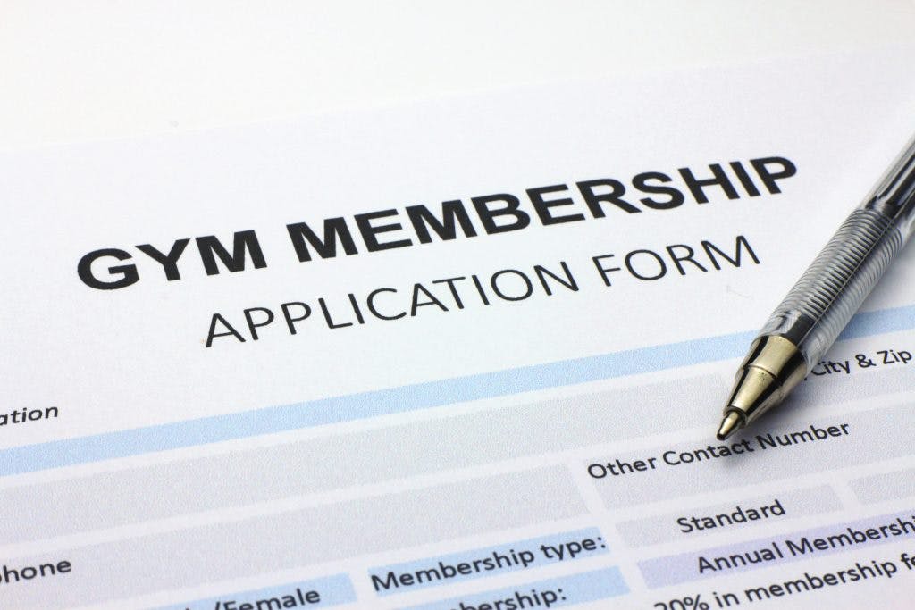 A gym membership application